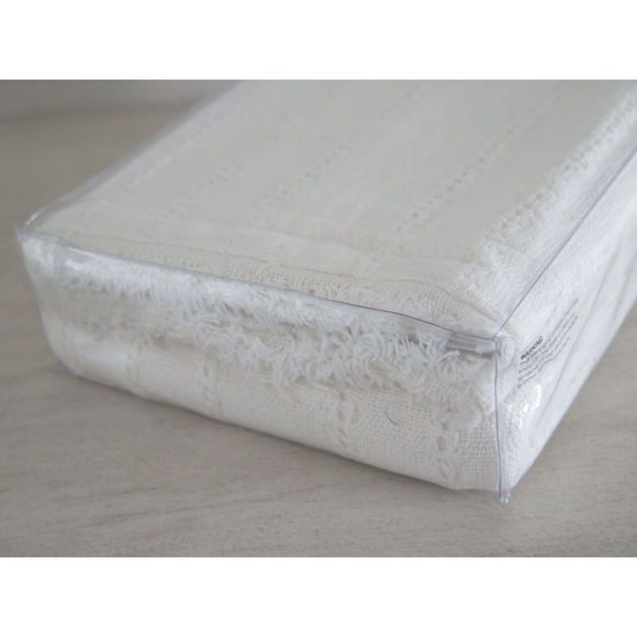 Lauren Ralph Lauren Lucie Open Weave European Sham Cream Color 100% Cotton $135 - Picture 3 of 8